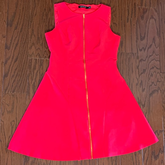 Ralph Lauren Dresses & Skirts - Ralph Lauren Pink Fit and Flare Dress Size 8
